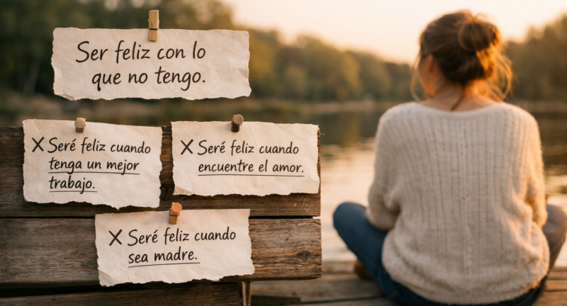 Ser feliz con lo que no tengo: vivir el presente sin aplazar la vida