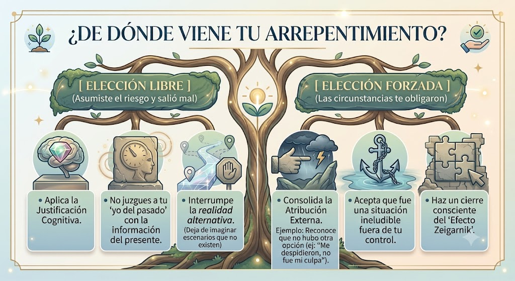 Sanar el arrepentimiento: decisión libre vs elección forzada
